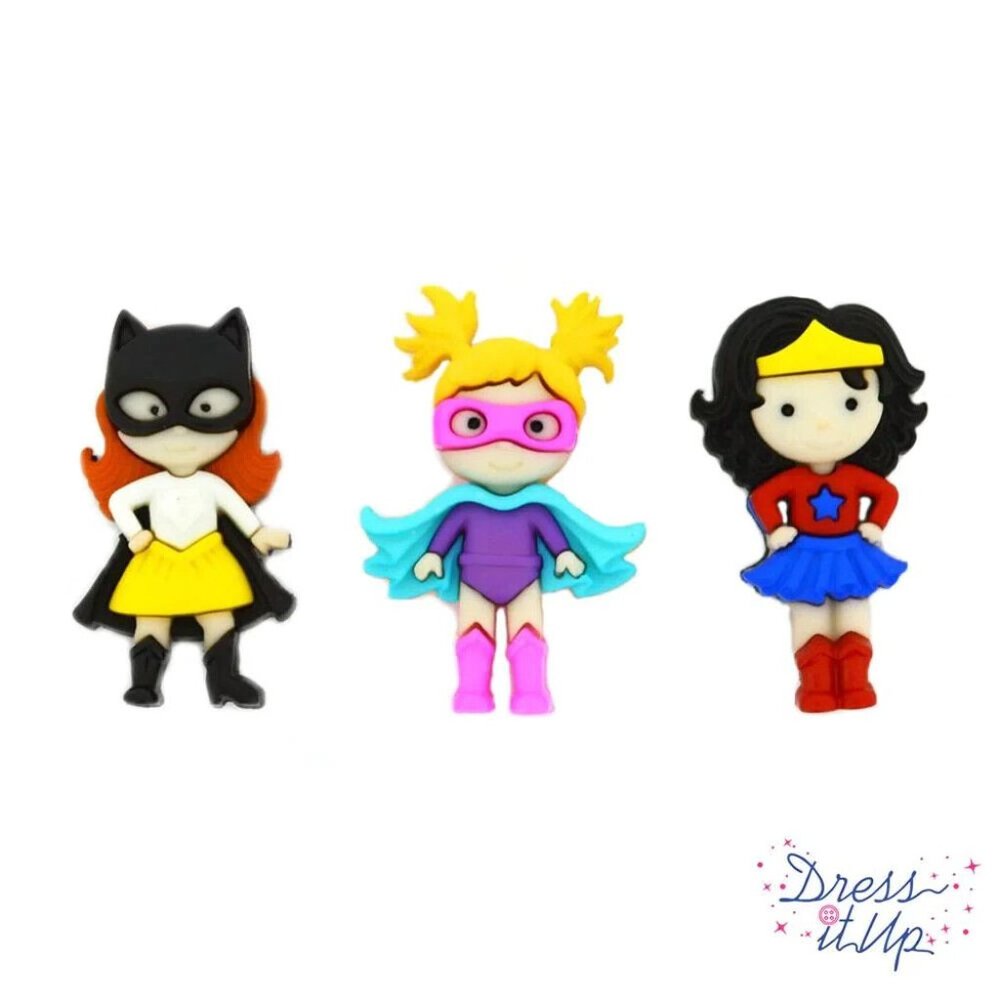 Girl Power - Dress It Up Buttons Jesse James